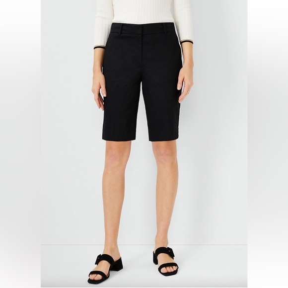 NWT Ann Taylor The Boardwalk Short Stretch Cotton Black Size 6 - Picture 1 of 12
